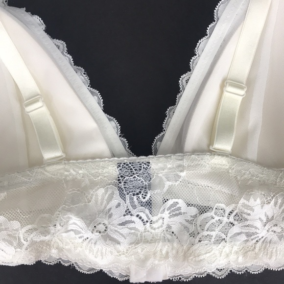 **NWT** Pure Beauty by René Rofé bralette lacy, lightly padded, wireless size XL - Picture 9 of 12